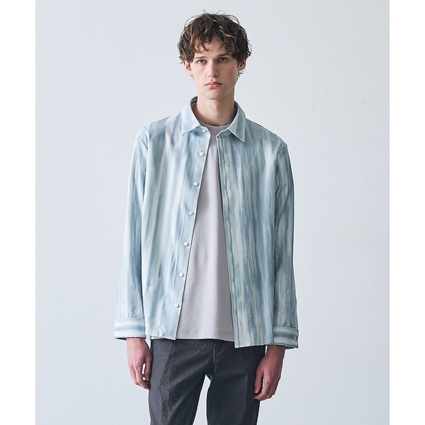5351プール・オム（5351POUR LES HOMMES）/ブラッシュ ストライプ ストレッチ 長袖シャツ