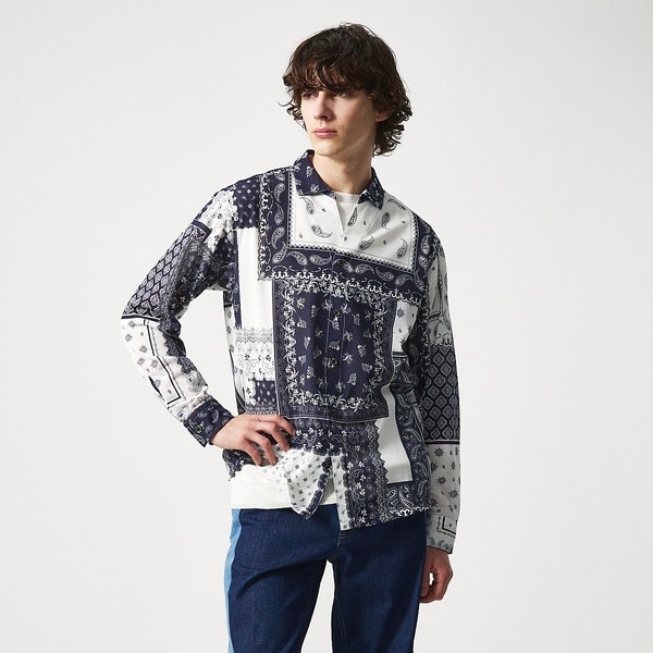 5351プール・オム（5351POUR LES HOMMES）/【25S/S】アズレージョプリント 長袖シャツ / ペイズリー柄