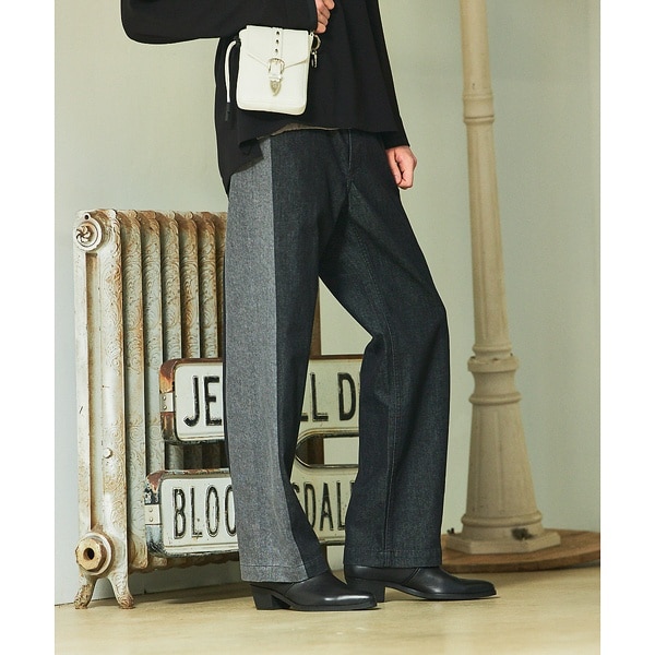 5351プール・オム（5351POUR LES HOMMES）/【セットアップ対応】コンビネーション ワイド デニム パンツ