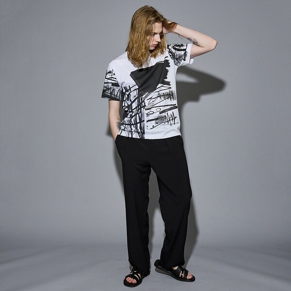 ぽっすん　5着×2 25S/S】2WAY ボンテージ ジップ パンツ｜5351POUR LES HOMMES