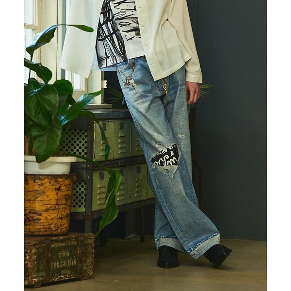 5351プール・オム（5351POUR LES HOMMES）/【40周年】RYOYA スタイリング ワイド デニムパンツ
