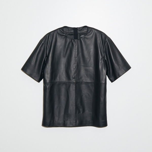 5351プール・オム（5351POUR LES HOMMES）/【セットアップ対応】レザー ジップ 半袖Tシャツ_2