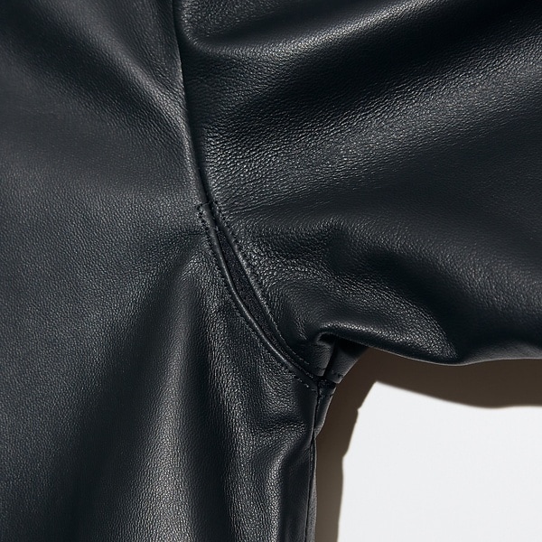 5351プール・オム（5351POUR LES HOMMES）/【セットアップ対応】レザー ジップ 半袖Tシャツ_4