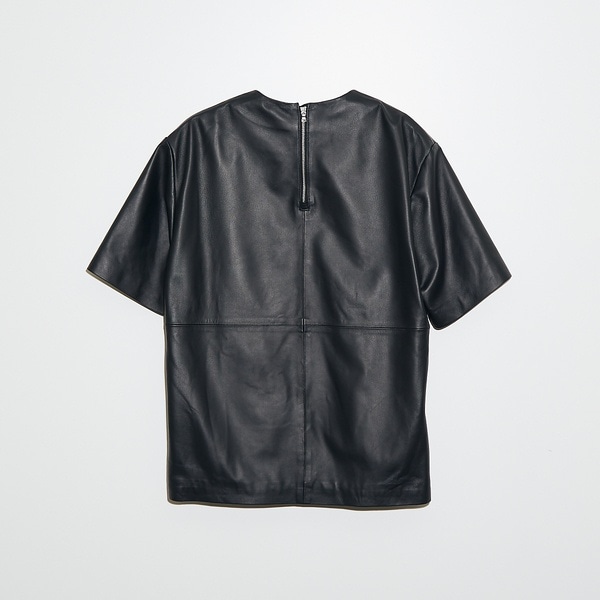 5351プール・オム（5351POUR LES HOMMES）/【セットアップ対応】レザー ジップ 半袖Tシャツ_6