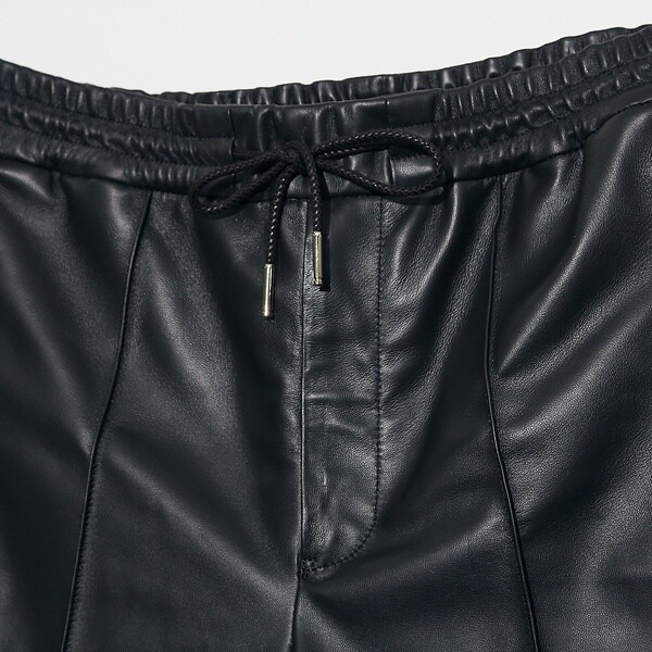 5351プール・オム（5351POUR LES HOMMES）/【セットアップ対応】レザー スラックス ショートパンツ_3