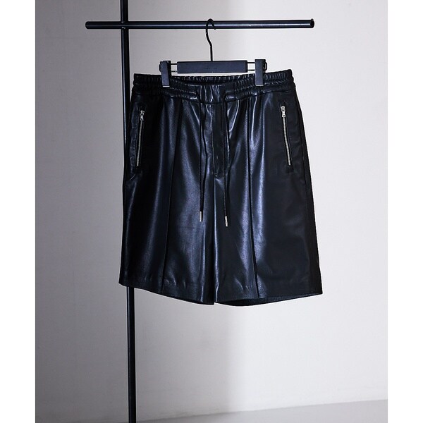 5351プール・オム（5351POUR LES HOMMES）/【セットアップ対応】レザー スラックス ショートパンツ_8