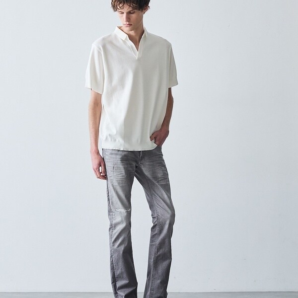 5351プール・オム（5351POUR LES HOMMES）/【定番人気】セーターマシーン スキッパー ポロシャツ_4