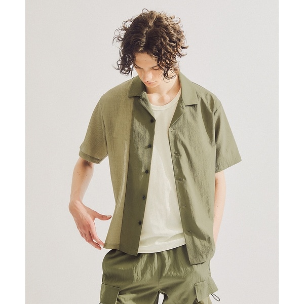 5351プール・オム（5351POUR LES HOMMES）/カラーブロック 半袖シャツ