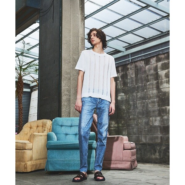 5351プール・オム（5351POUR LES HOMMES）/スレッド クルーネック 半袖ニット_4