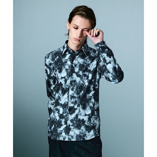 5351プール・オム（5351POUR LES HOMMES）/クラウドプリント ストレッチ ジャージー シャツ