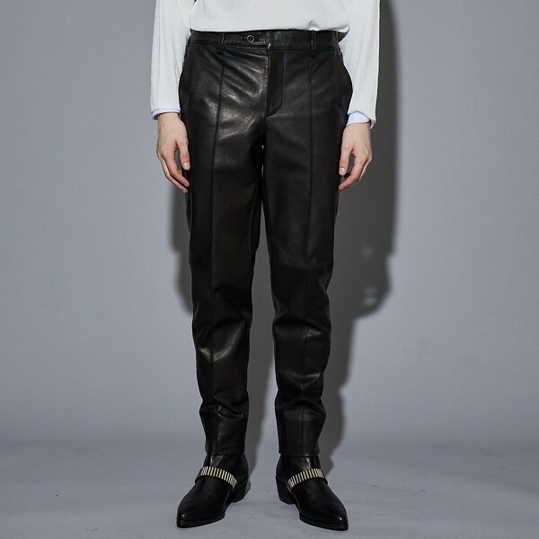 5351プール・オム（5351POUR LES HOMMES）/【セットアップ対応】レザー テーパード スラックスパンツ_2