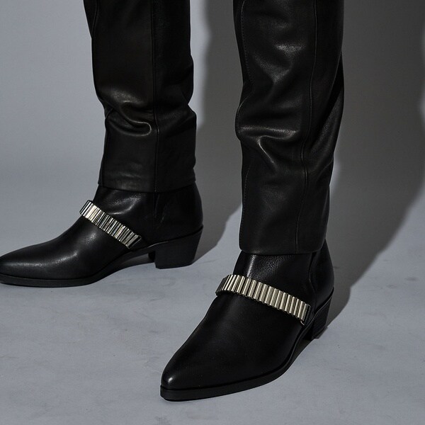 5351プール・オム（5351POUR LES HOMMES）/【セットアップ対応】レザー テーパード スラックスパンツ_9