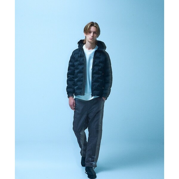 5351プール・オム（5351POUR LES HOMMES）/【軽量/保温】シームレス パデッド フード ブルゾン_2