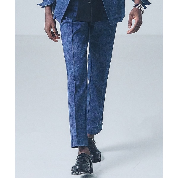 5351プール・オム（5351POUR LES HOMMES）/【セットアップ対応】タックテーパード デニム スラックス