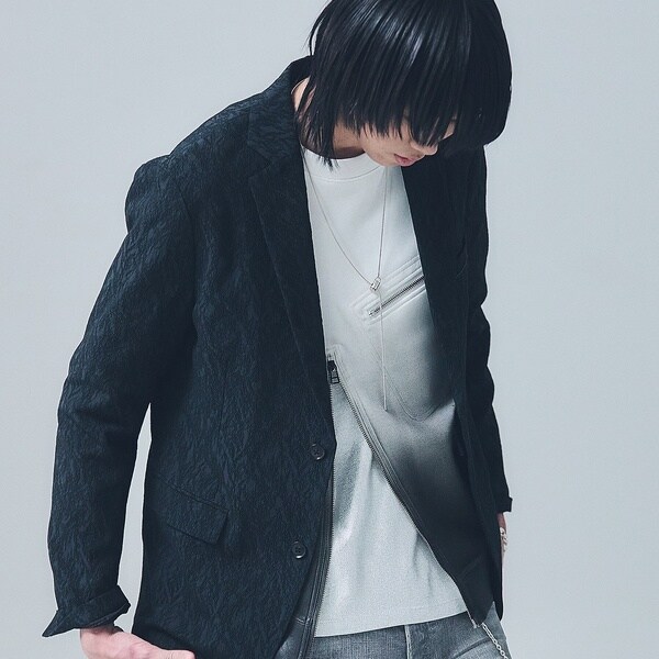 5351プール・オム（5351POUR LES HOMMES）/【セットアップ対応】幾何学柄 ジャガード ジャケット_18