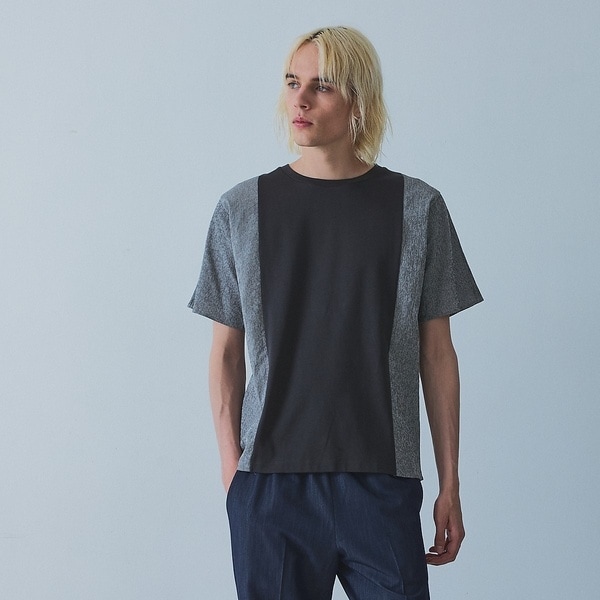5351プール・オム（5351POUR LES HOMMES）/【異素材MIX】半袖 Tシャツ