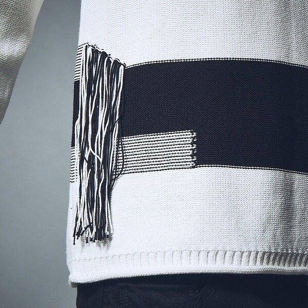 5351プール・オム（5351POUR LES HOMMES）/フリンジボーダープルオーバー