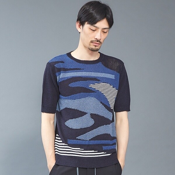 5351プール・オム（5351POUR LES HOMMES）/カモフラインターシャプルオーバー