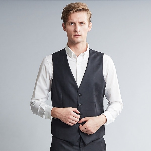 5351プール・オム（5351POUR LES HOMMES）/【セットアップ対応】ブライトチェックセットアップジレ