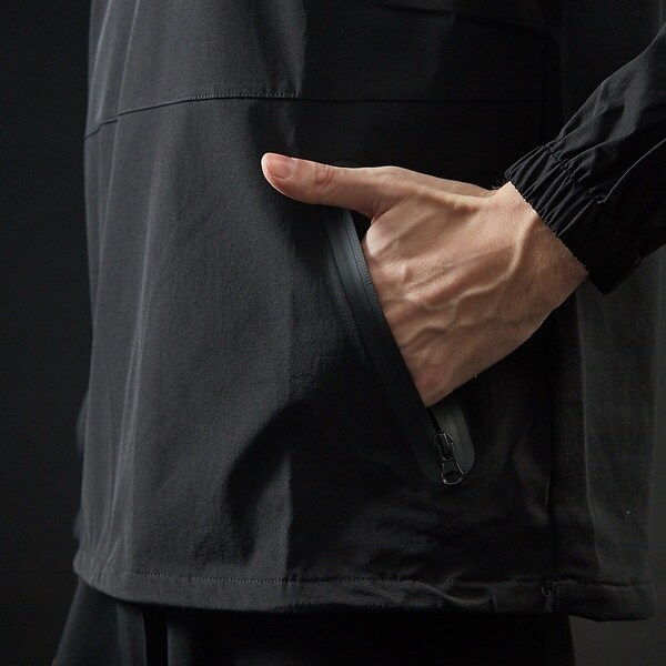 5351プール・オム（5351POUR LES HOMMES）/マウンテンプリント 裏毛×ニットコンビ プルオーバー_15