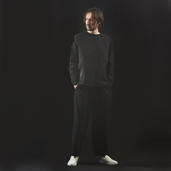 5351プール・オム（5351POUR LES HOMMES）/マウンテンプリント 裏毛×ニットコンビ プルオーバー 5351プール・オム（5351POUR LES HOMMES）/マウンテンプリント 裏毛