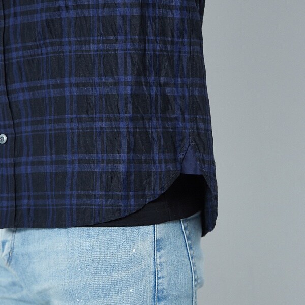 5351プール・オム（5351POUR LES HOMMES）/先染リネンワッシャーチェックシャツ_18