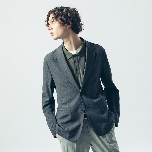 アバハウス（ABAHOUSE）/【FLAT TECH】2ボタン イージー ジャケット