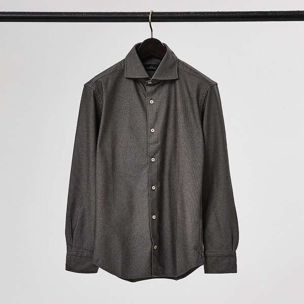 アバハウス（ABAHOUSE）/【FLEX SHIRTS】コンパクト モクロディ 無地シャツ