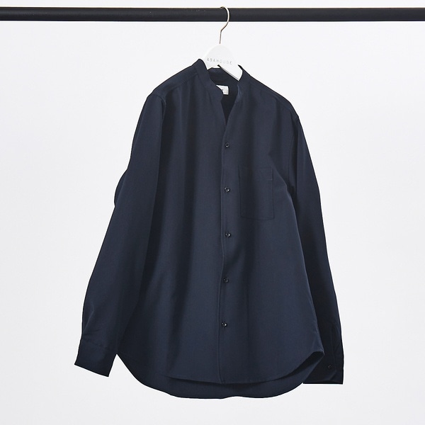 アバハウス（ABAHOUSE）/ストレッチ ノーカラー Vネック シャツの通販は
