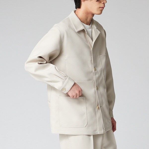 アバハウス（ABAHOUSE）/【セットアップ対応】スモーキー カバーオール シャツブルゾン