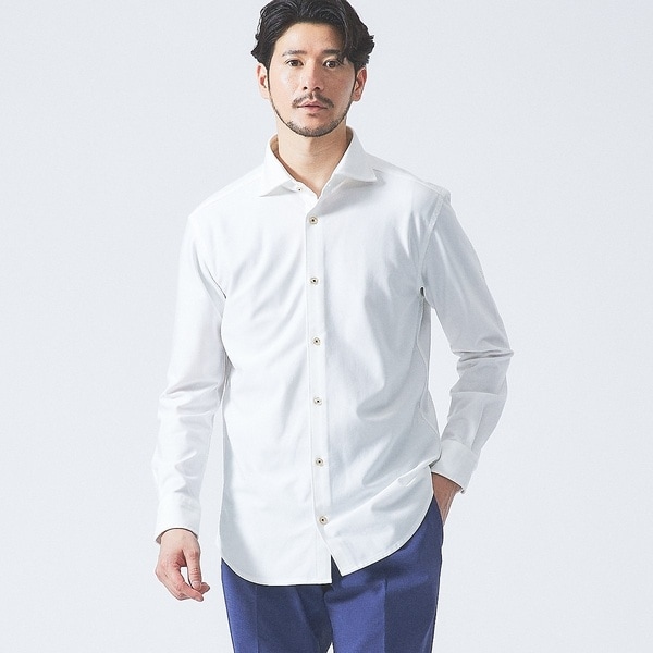 アバハウス（ABAHOUSE）/【FLEX SHIRTS】36ゲージ コットン モクロディ シャツ