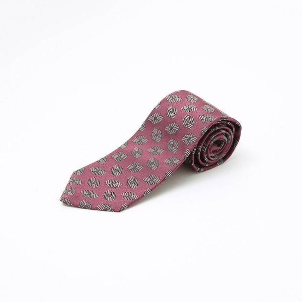 アバハウス（ABAHOUSE）/【IMPORT FABRIC TIE】シルク ジオメトリック小紋 ネクタイの通販は 9,865円