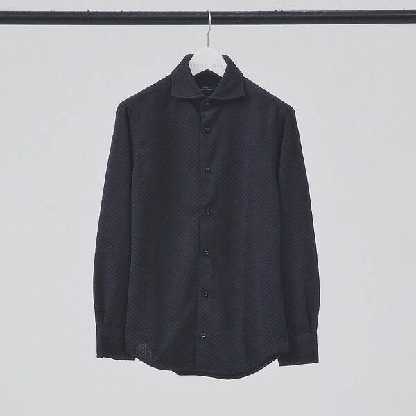 アバハウス（ABAHOUSE）/【FLEX SHIRTS】ダイヤ柄 フクレジャカード シャツ_2
