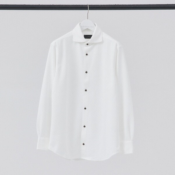 アバハウス（ABAHOUSE）/【FLEX SHIRTS】ダイヤ柄 フクレジャカード シャツ_14