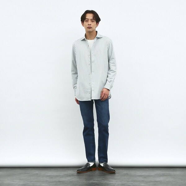 アバハウス（ABAHOUSE）/【FLEX SHIRTS】マルチストレッチ ストライプ ジャージーシャツ_2