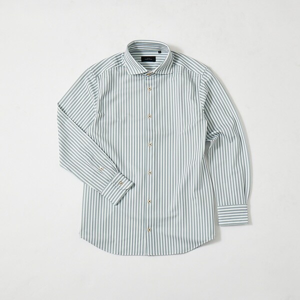 アバハウス（ABAHOUSE）/【FLEX SHIRTS】マルチストレッチ ストライプ ジャージーシャツ_5