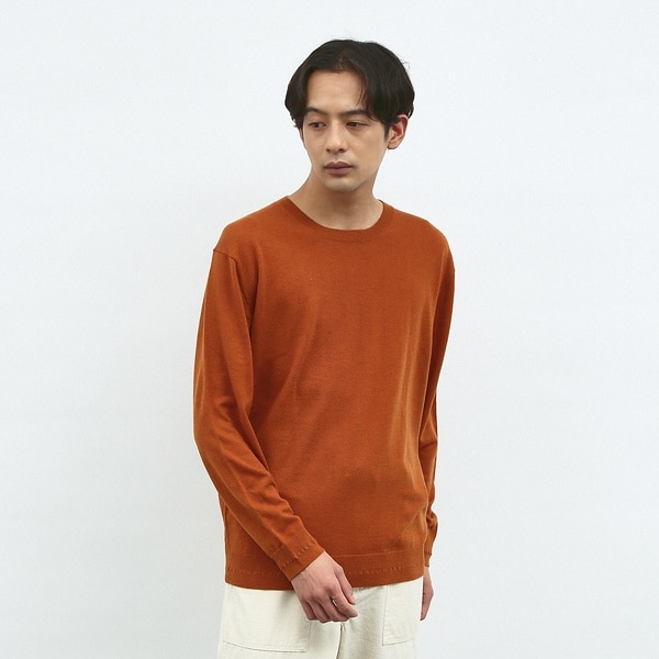 アバハウス（ABAHOUSE）/【カシミヤブレンド】ハイゲージ クルーネック ニット