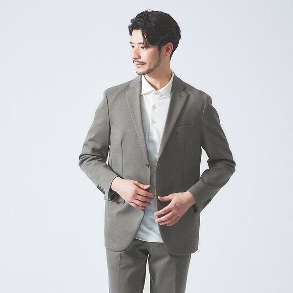 アバハウス（ABAHOUSE）/【セットアップ対応/FLEX JACKET】ポンチ シャンブレー ジャケット_3