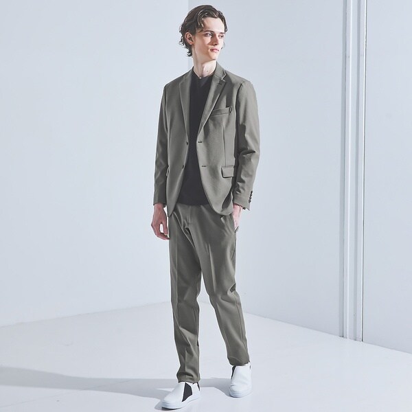 アバハウス（ABAHOUSE）/【セットアップ対応/FLEX JACKET】ポンチ シャンブレー ジャケット_5