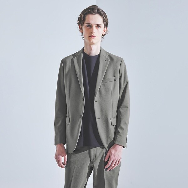 アバハウス（ABAHOUSE）/【セットアップ対応/FLEX JACKET】ポンチ シャンブレー ジャケット_6