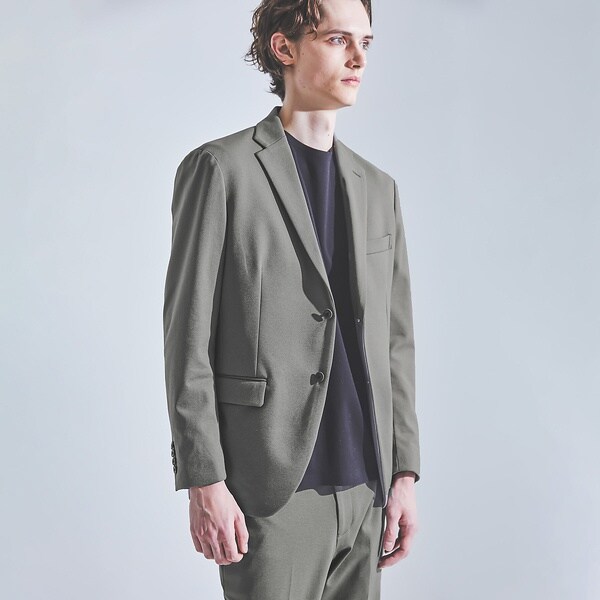 アバハウス（ABAHOUSE）/【セットアップ対応/FLEX JACKET】ポンチ シャンブレー ジャケット_7
