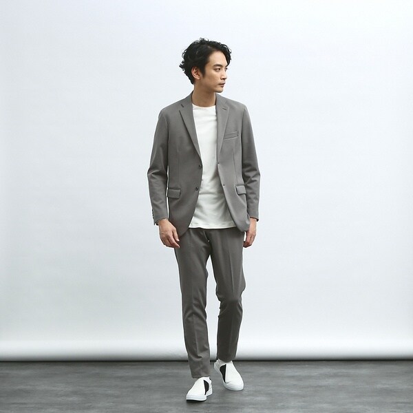 アバハウス（ABAHOUSE）/【セットアップ対応/FLEX JACKET】ポンチ シャンブレー ジャケット_8