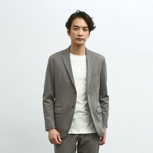 アバハウス（ABAHOUSE）/【セットアップ対応/FLEX JACKET】ポンチ シャンブレー ジャケット_9