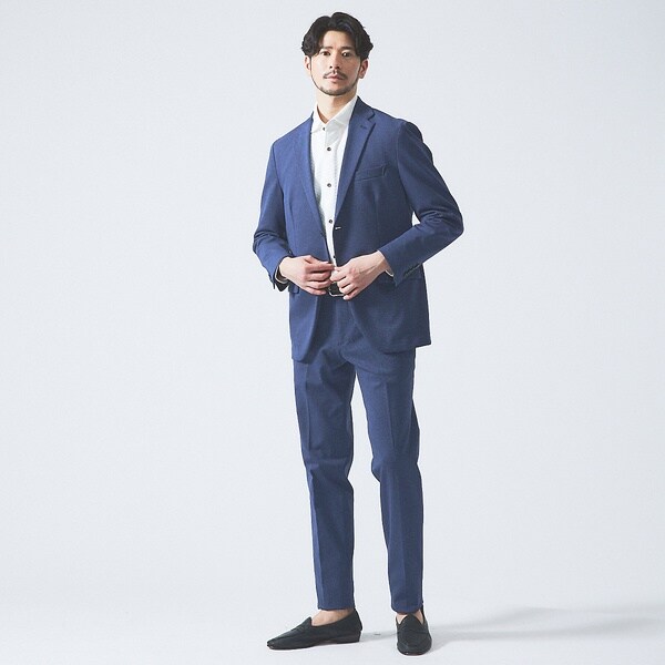 アバハウス（ABAHOUSE）/【セットアップ対応/FLEX JACKET】ポンチ シャンブレー ジャケット_12