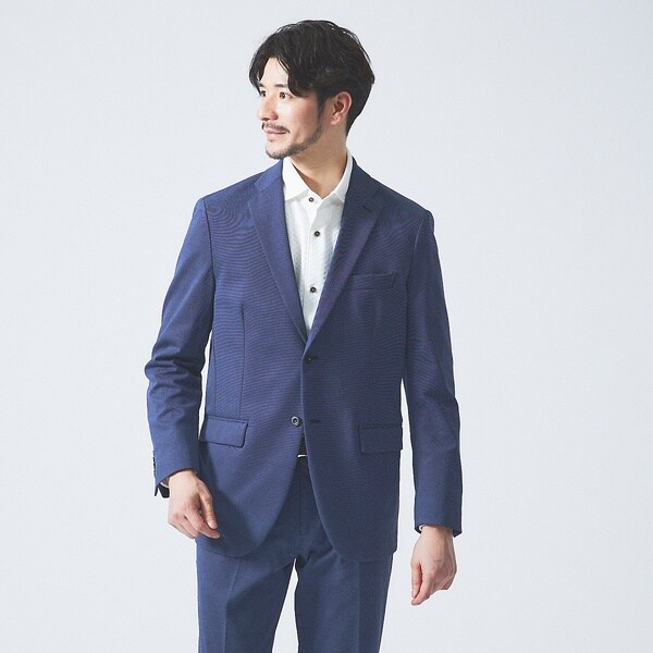 アバハウス（ABAHOUSE）/【セットアップ対応/FLEX JACKET】ポンチ シャンブレー ジャケット_13