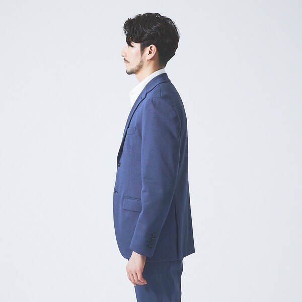 アバハウス（ABAHOUSE）/【セットアップ対応/FLEX JACKET】ポンチ シャンブレー ジャケット_14
