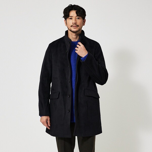 アバハウス（ABAHOUSE）/【毛玉レス】ウール調メルトン スタンドコート