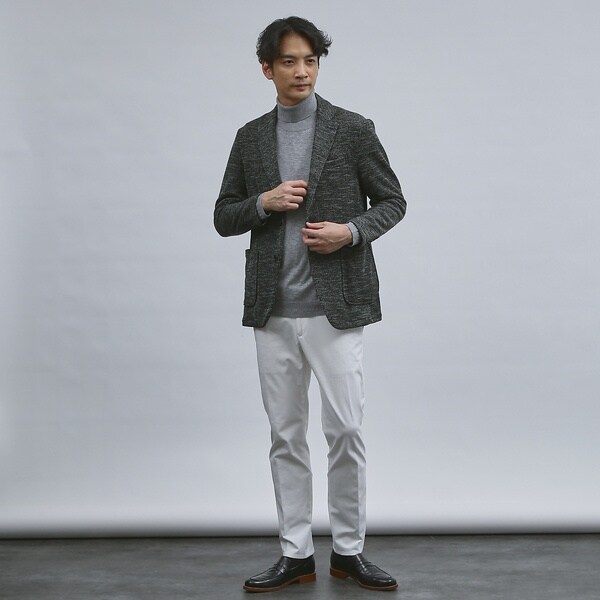 アバハウス（ABAHOUSE）/ハイストレッチ コットン スラックスの通販は