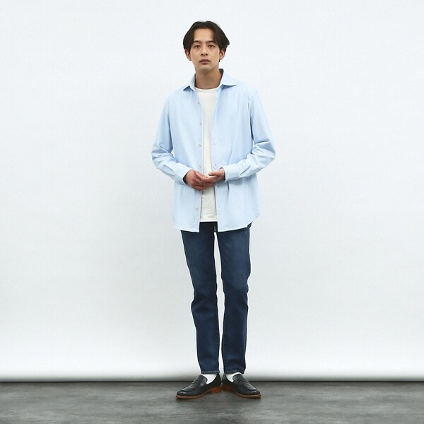 アバハウス（ABAHOUSE）/【FLEX SHIRTS】マルチストレッチ ナローストライプ シャツ_2
