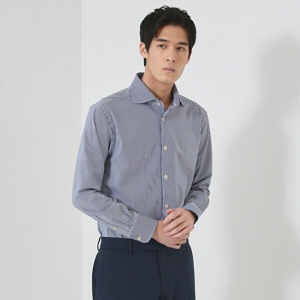 アバハウス（ABAHOUSE）/【FLEX SHIRTS】マルチストレッチ ナローストライプ シャツ_16